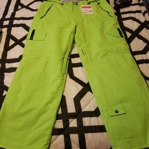 Neon Green Ski/Snowboard Pants